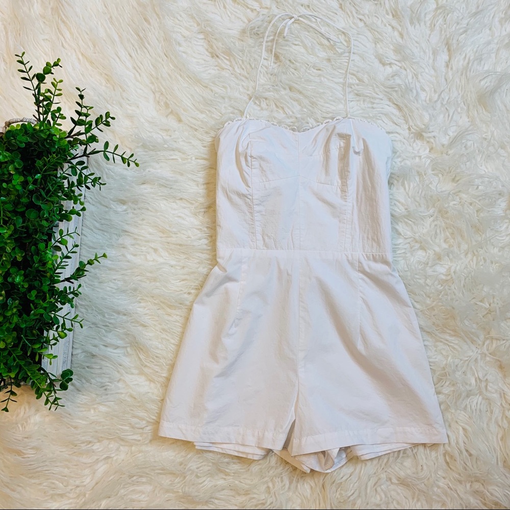 SOLD! Amanda Uprichard Laurenesse Scallop Romper P - Picture 3 of 7